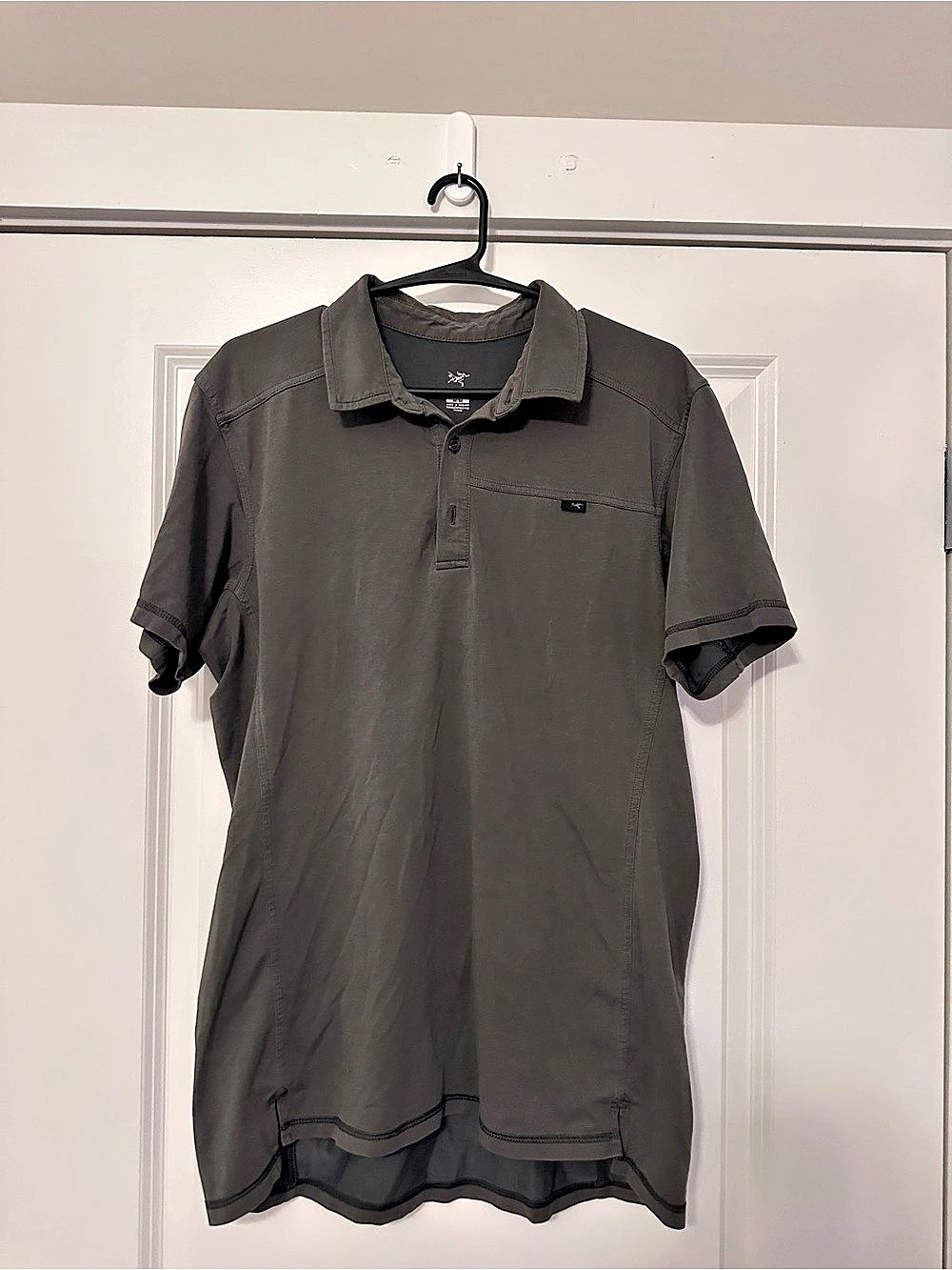 Arc'teryx Captive Polo Shirt Gray Polo Size Medium